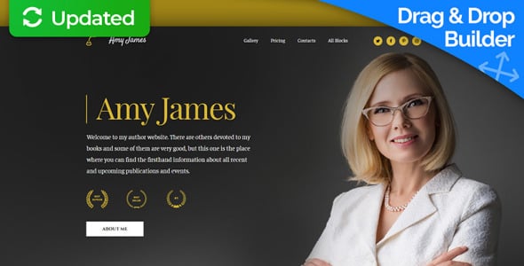 шаблон целевой страницы book writer motocms 3