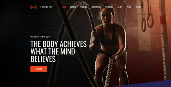 фитнес клуб премиум moto cms 3 шаблон