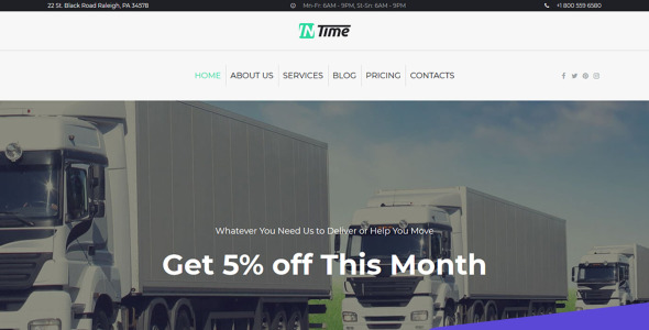 moving company moto cms 3 шаблон