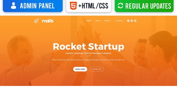 шаблон целевой страницы startup motocms 3