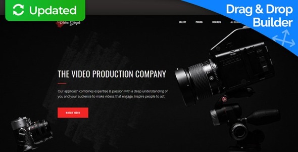 видеограф motocms 3 шаблон целевой страницы