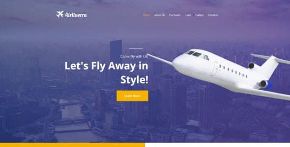 Private Airline Company Moto CMS HTML Template