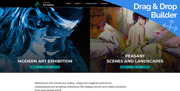 креативная художественная галерея moto cms 3 шаблон