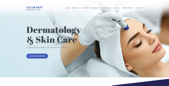 шаблон dermatologist clinic moto cms 3