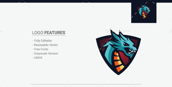 Шаблон логотипа на тему графика