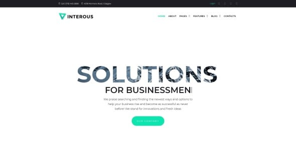 бизнес услуги wordpress тема