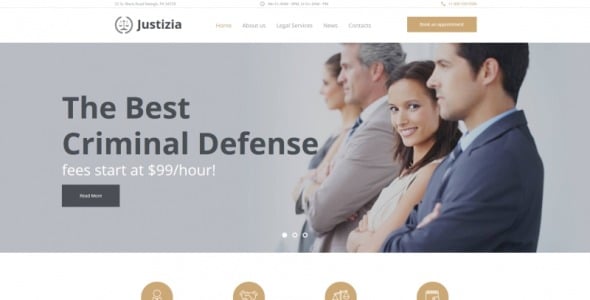 услуги юриста moto cms html шаблон