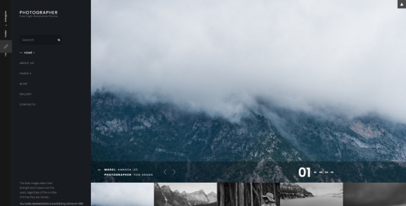 фотограф joomla шаблон