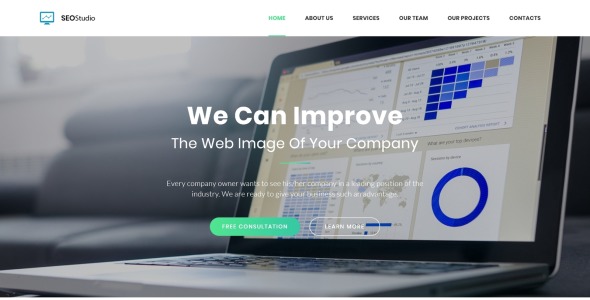 консультационный шаблон целевой страницы