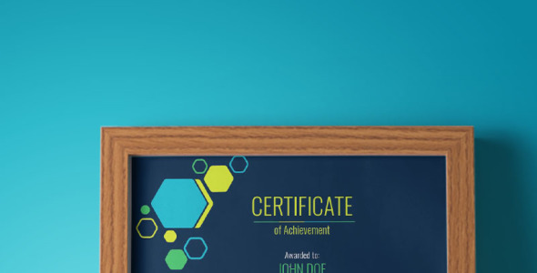 Шаблон сертификата на тему графика