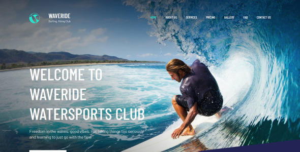 серфинг клуб moto cms 3 шаблон