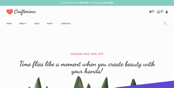 шаблон электронной коммерции motocms handmade gift shop motocms