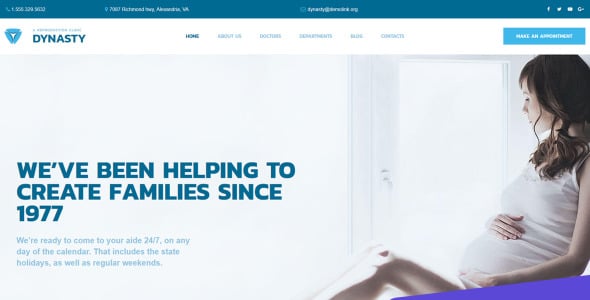 репродуктивная клиника moto cms 3 шаблон