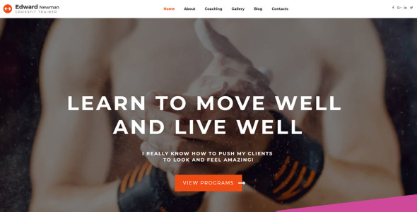 кроссфит тренер moto cms 3 шаблон