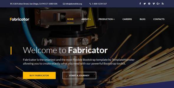промышленный шаблон moto cms 3