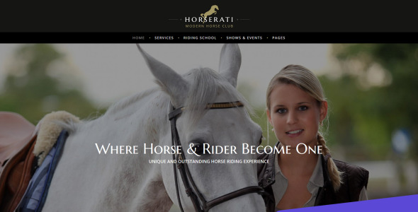 шаблон horse club moto cms 3