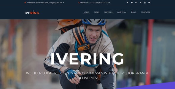 bike courier &amp; package delivery moto cms 3 шаблон