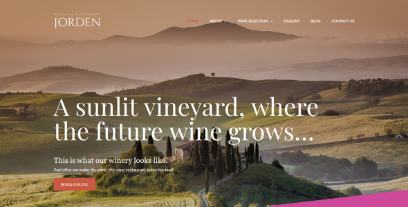 шаблон wine and winery moto cms 3