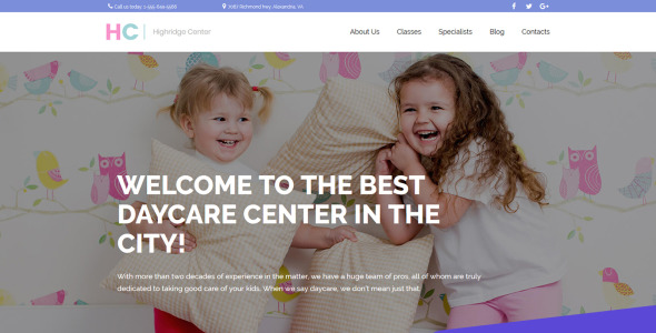 шаблон kindergarten &amp; child care moto cms 3