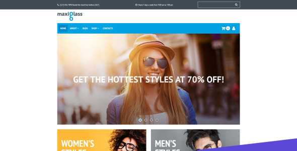 интернет-магазин очков motocms ecommerce template