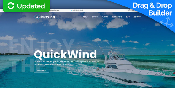 yachting &amp; voyage charter moto cms 3 шаблон