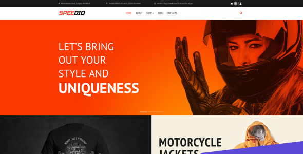 автомобили и мотоциклы магазин оборудования motocms шаблон электронной коммерции
