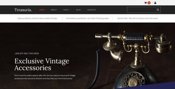 антикварный магазин motocms шаблон электронной коммерции