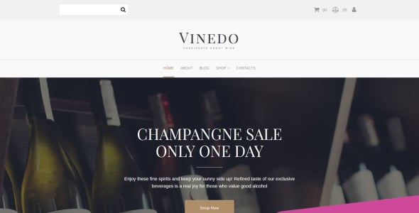 винный магазин motocms шаблон электронной коммерции