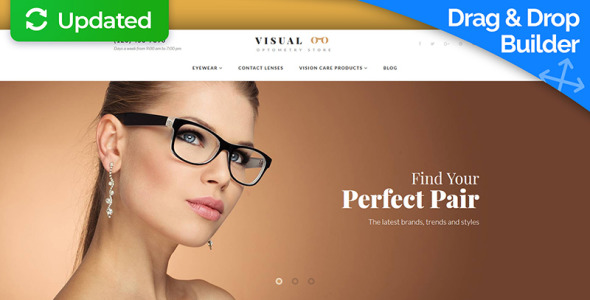 оптический магазин motocms шаблон электронной коммерции