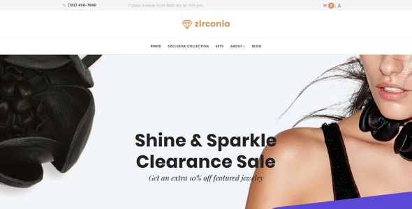 jewelry &amp; accessories store motocms ecommerce template