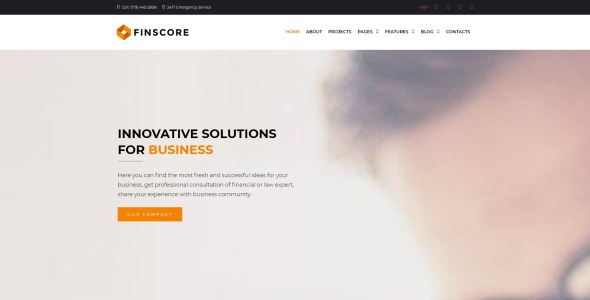 Консалтинг отзывчивая тема wordpress