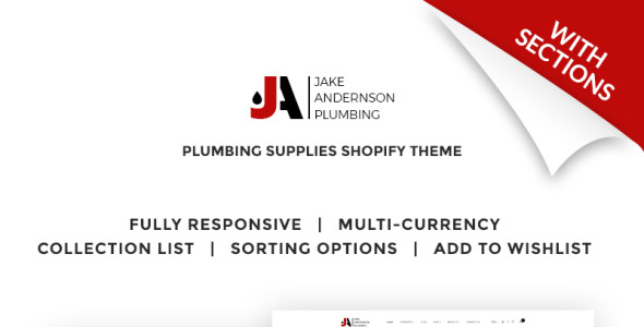 джейк андерсон сантехника shopify тема
