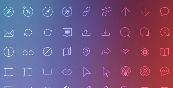 Набор иконок на тему графика