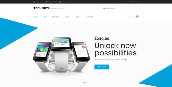 магазин электроники woocommerce тема