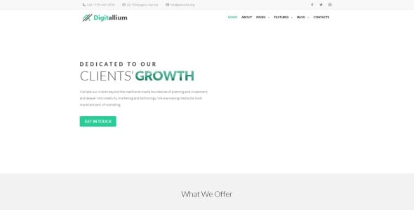 маркетинговое агентство wordpress elementor theme