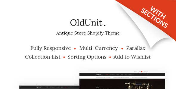 тема антикварного магазина shopify