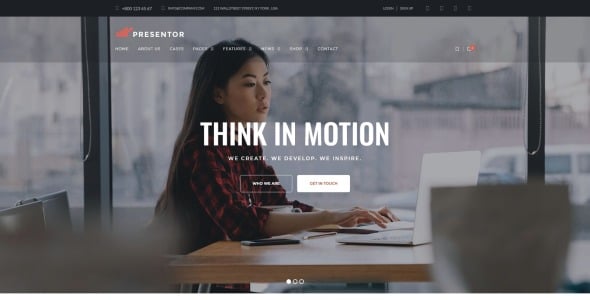 бизнес wordpress элементор тема
