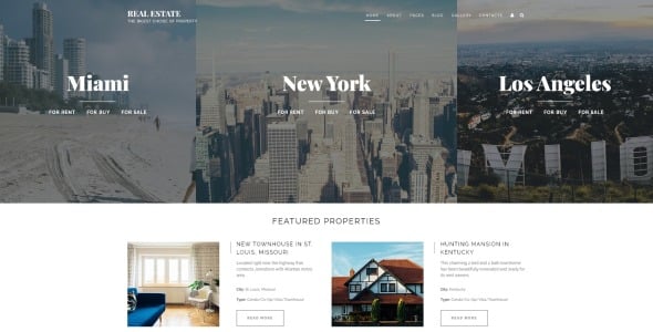 арендное агентство отзывчивый шаблон joomla