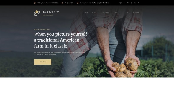 ферма адаптивная тема wordpress