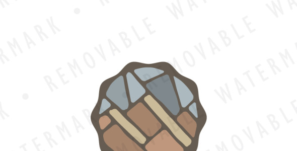 Шаблон логотипа на тему графика