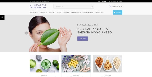 адаптивный шаблон opencart