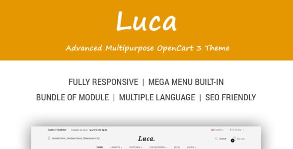 универсальный шаблон opencart