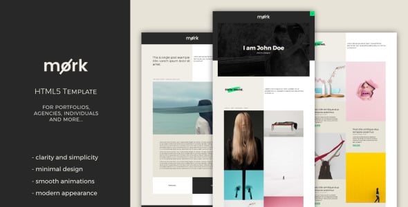 минимальный шаблон сайта html5