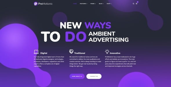 продвижение агентства wordpress theme