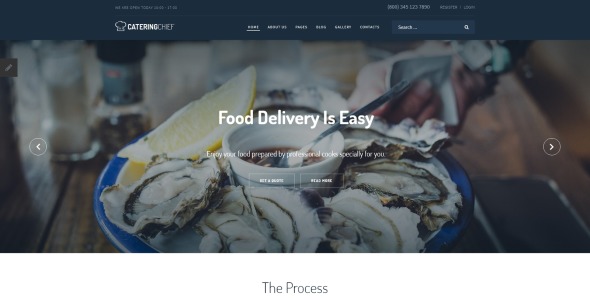 кейтеринг шаблон joomla