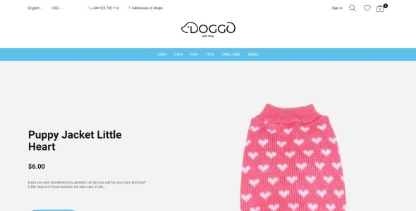 тема зоомагазина prestashop