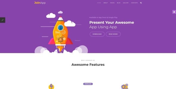 шаблон мобильного приложения joomla