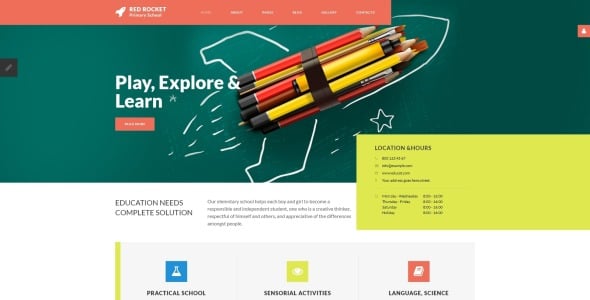 шаблон joomla для начальной школы