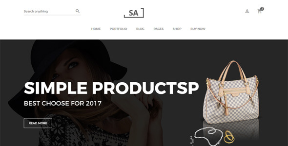 минималистский шаблон сайта электронной коммерции