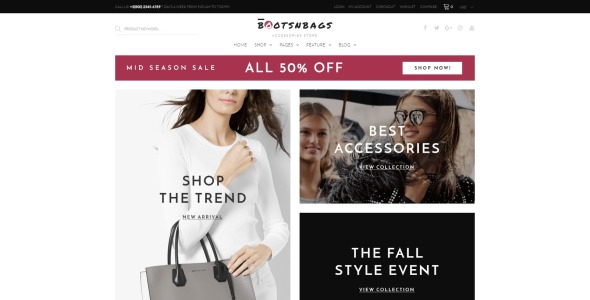 магазин аксессуаров тема woocommerce